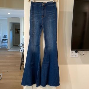 Extra flare free people jeans